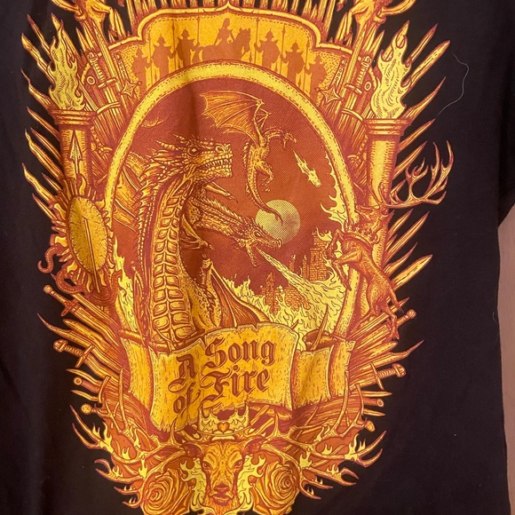 Ladies gamer- dragon- song if fire tshirt - Picture 3 of 4